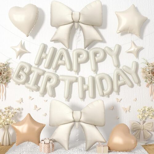 Набор на день рождения из воздушных шаров с бантиком