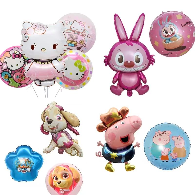 Фольгированные шары с мультяшным принтом