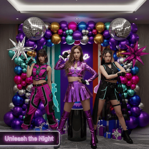 Комплект арки из шаров для дискотеки