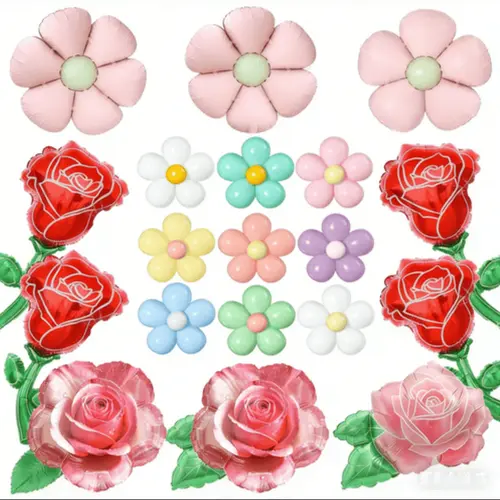 Цветочные фольгированные шары