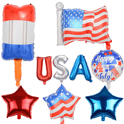 Поздравительный воздушный шар к 4 июля