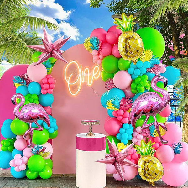 Набор гирлянд из воздушных шаров в гавайском стиле