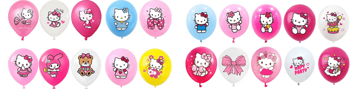 Hello Kitty printed latex balloon