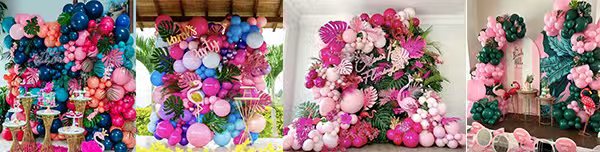 Retro Hawaiian Balloon Garland Kit