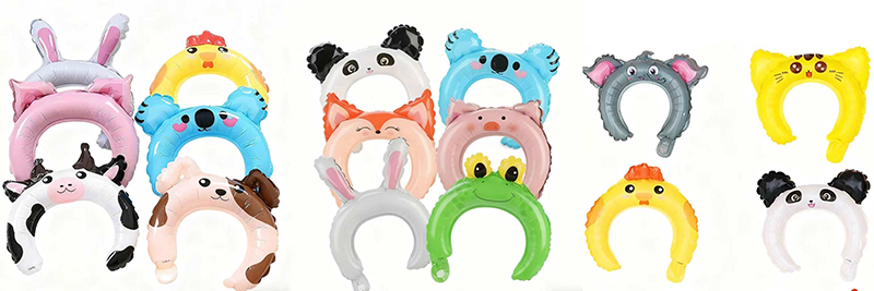 Animal Foil Balloon Headbands