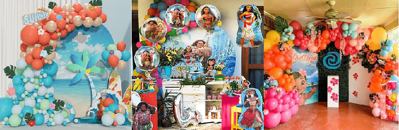 moana balloon arch