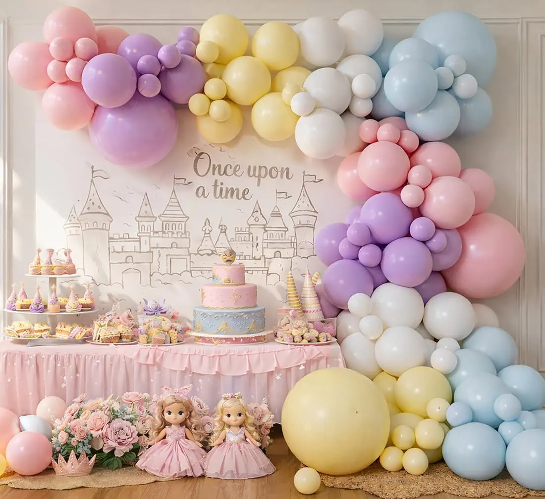 Наборы арочных гирлянд из воздушных шаров Macaron Pastel