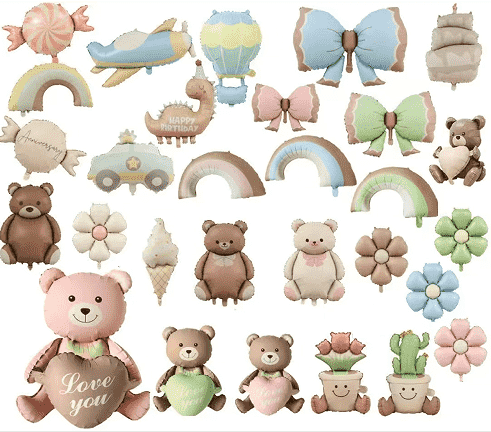 Матовые фольгированные шары с матовым эффектом.