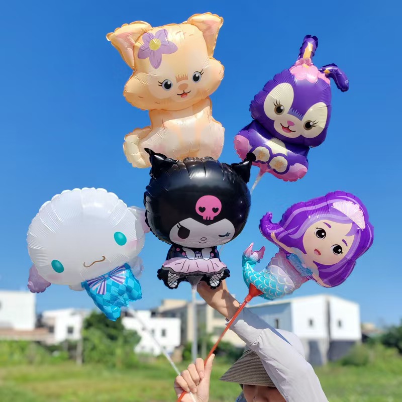 мини фольгированные шарики на палочках