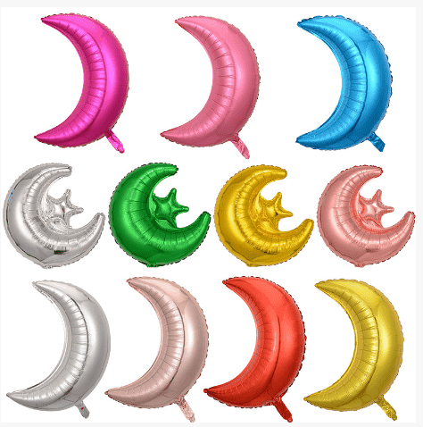 Лунный фольгированный шар