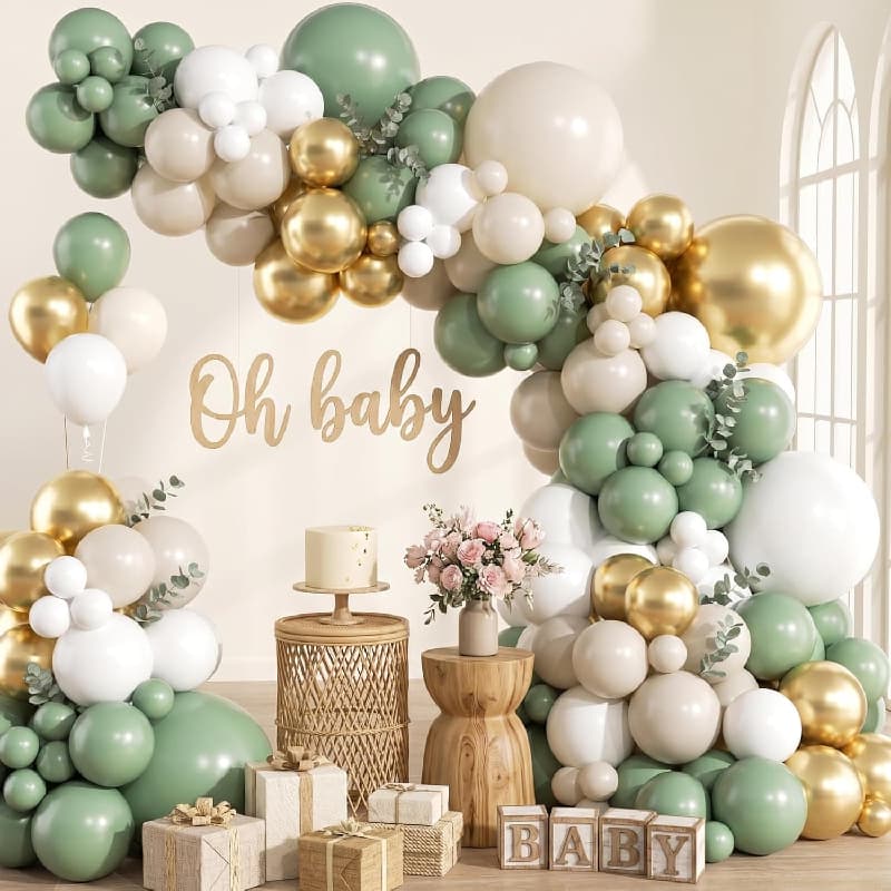Комплект гирлянды из воздушных шаров Sage Green